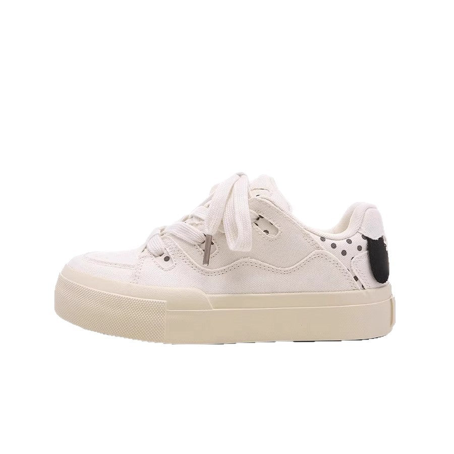 Damen Sportliche Sneakers mit atmungsaktiver Canvas-Oberfläche und gepolsterter Innensohle EB
