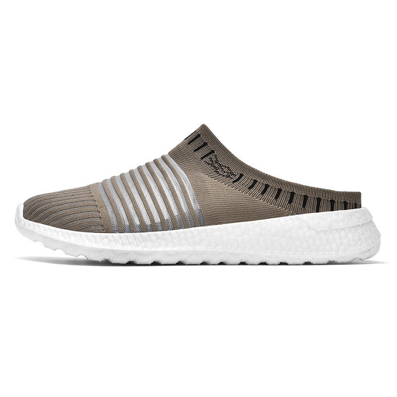 Damen bequeme Slip-On Sneakers mit atmungsaktiver Mesh-Oberfläche EB