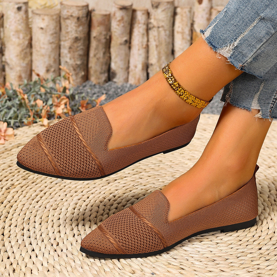 Damen Modische Halbschuhe mit atmungsaktiver Webstruktur und flexiblem Fußbett EB