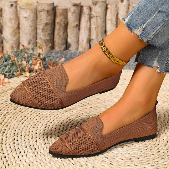 Damen Modische Halbschuhe mit atmungsaktiver Webstruktur und flexiblem Fußbett EB
