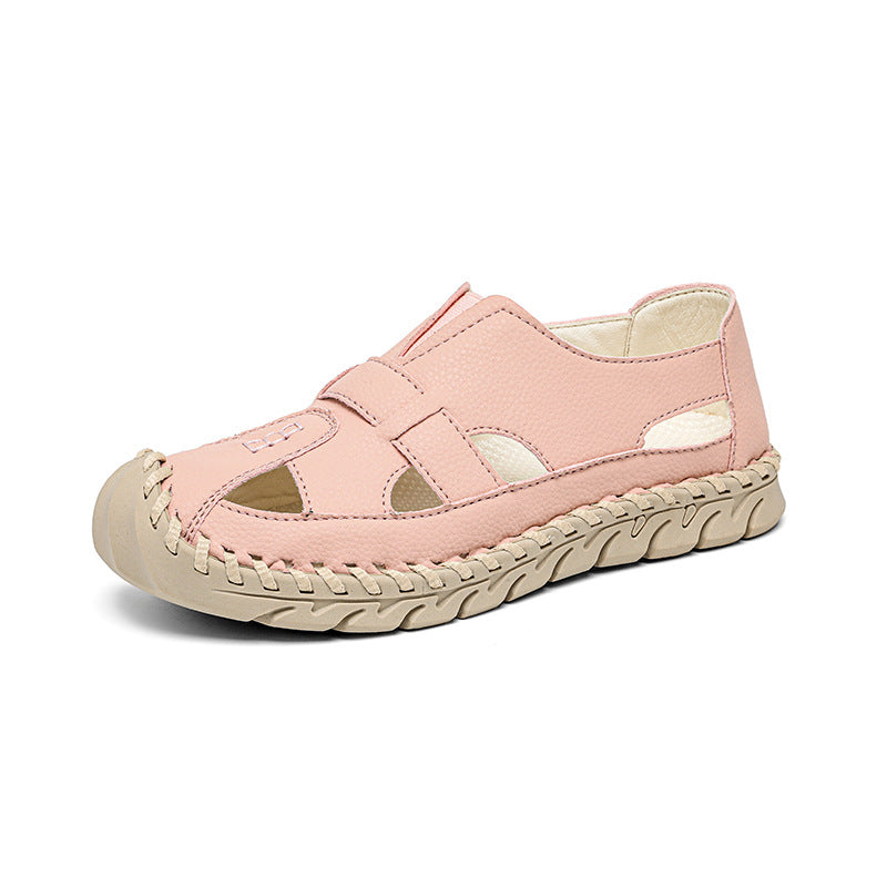 Damen Bequeme Sandalen mit atmungsaktivem Obermaterial und rutschfester Sohle EB