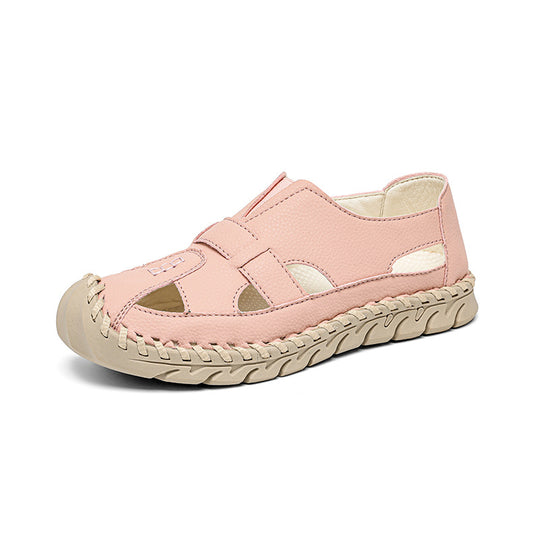 Damen Bequeme Sandalen mit atmungsaktivem Obermaterial und rutschfester Sohle EB