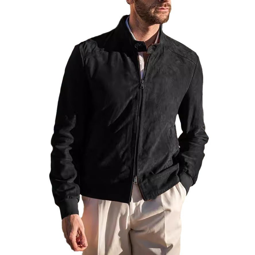 Herren Sportliche Leichte Jacke mit modernem Kragen EB