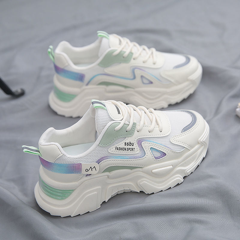 Damen Sportliche Sneakers mit atmungsaktivem Obermaterial und gepolsterter Sohle EB