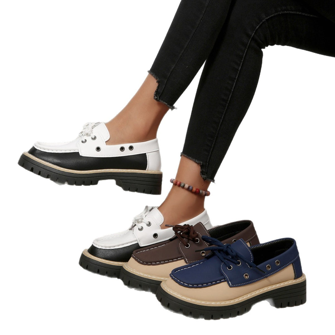 Damen Bootsschuhe mit robustem Sohlendesign und klassischem Schnürsystem EB