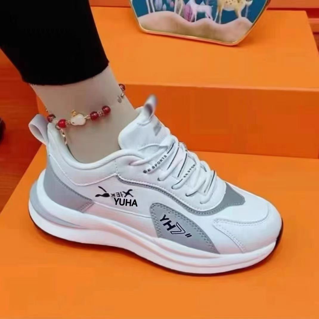 Damen Modische Fitness-Sneaker mit gepolsterter Sohle und atmungsaktivem Obermaterial EB