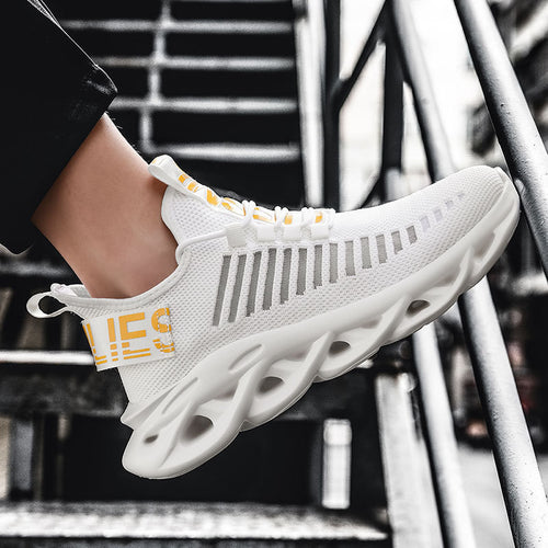 Damen Sportliche Hochleistungs-Sneaker mit atmungsaktiver Mesh-Oberfläche und flexibler Sohle EB