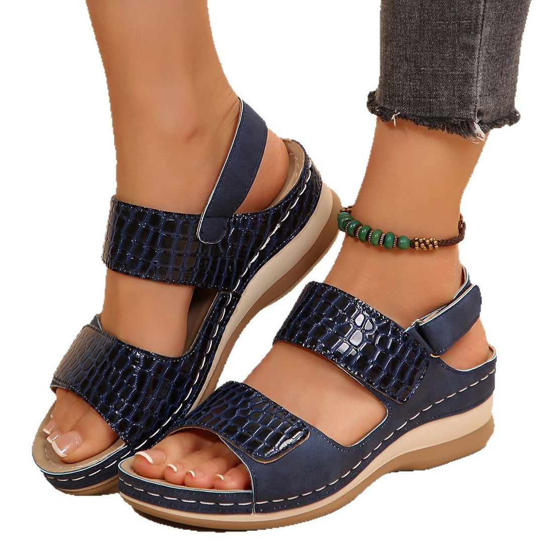 Damen Komfortable Riemensandalen mit anatomischem Fußbett EB