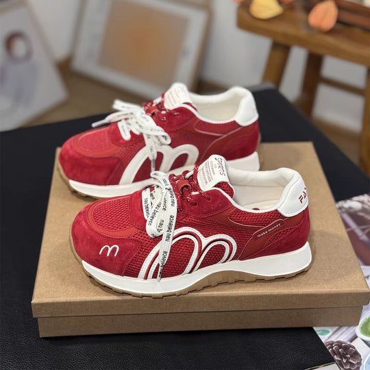 Damen Sportliche Sneakers mit atmungsaktiver Mesh-Oberfläche und bequemer Dämpfung EB