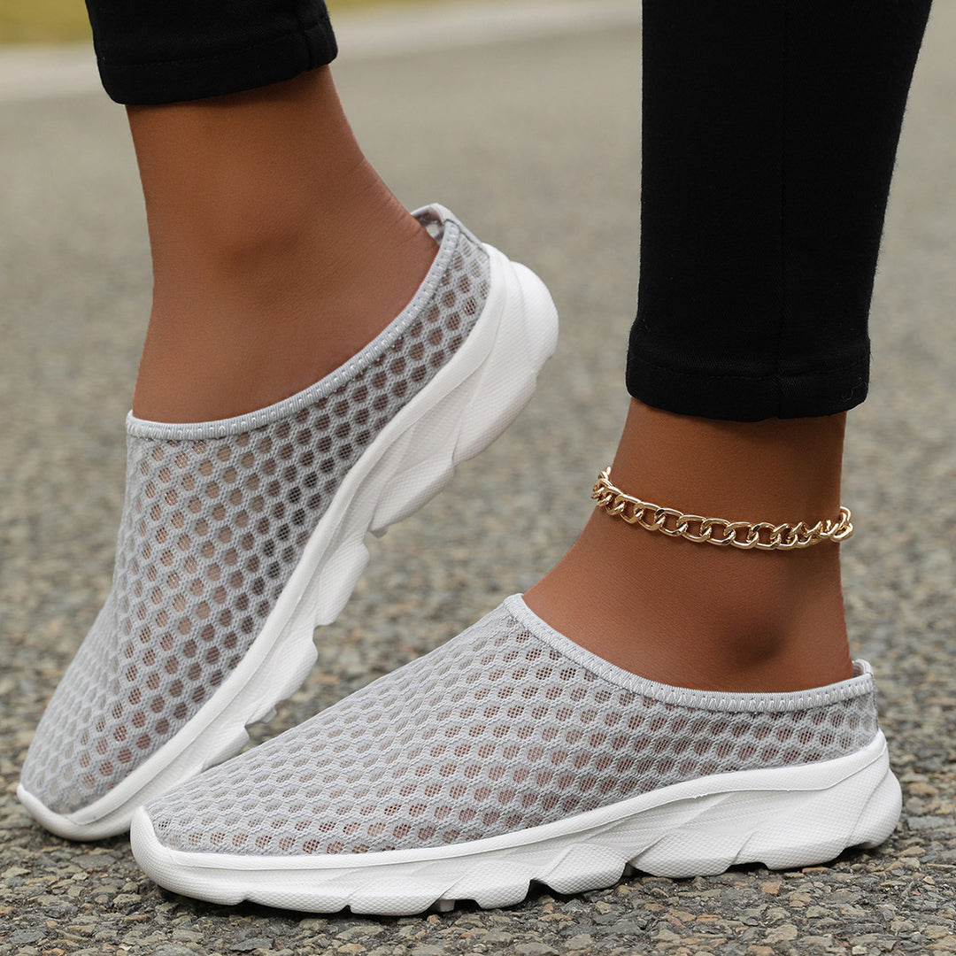 Damen Atmungsaktive Slip-On Sport-Schuhe mit flexiblem Netzdesign EB