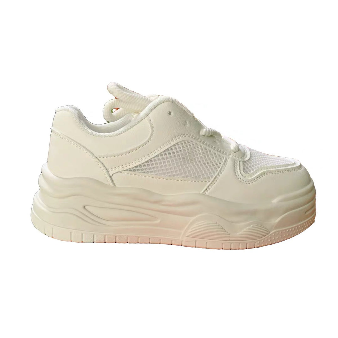 Damen Trendige Plateau-Sneaker mit atmungsaktivem Obermaterial EB