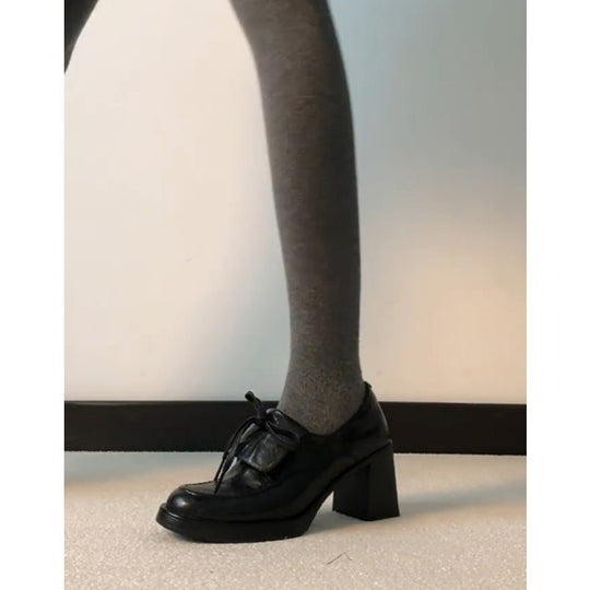 Damen elegante Plateau-Pumps mit dekorativem Schleifenakzent EB