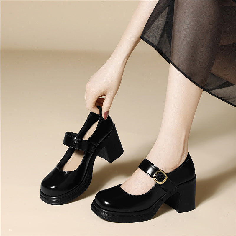 Damen Elegante und modische Ballerinas mit verstellbarem Riemen EB