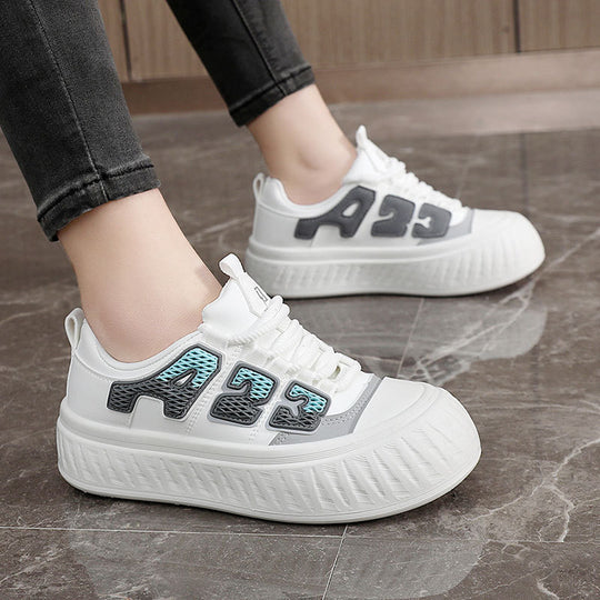 Damen modische Plateau Sneakers mit innovativem Design und stoßdämpfendem Profil EB