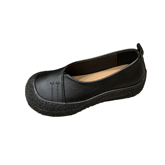 Damen komfortable Slip-On Halbschuhe mit rutschfester Sohle EB