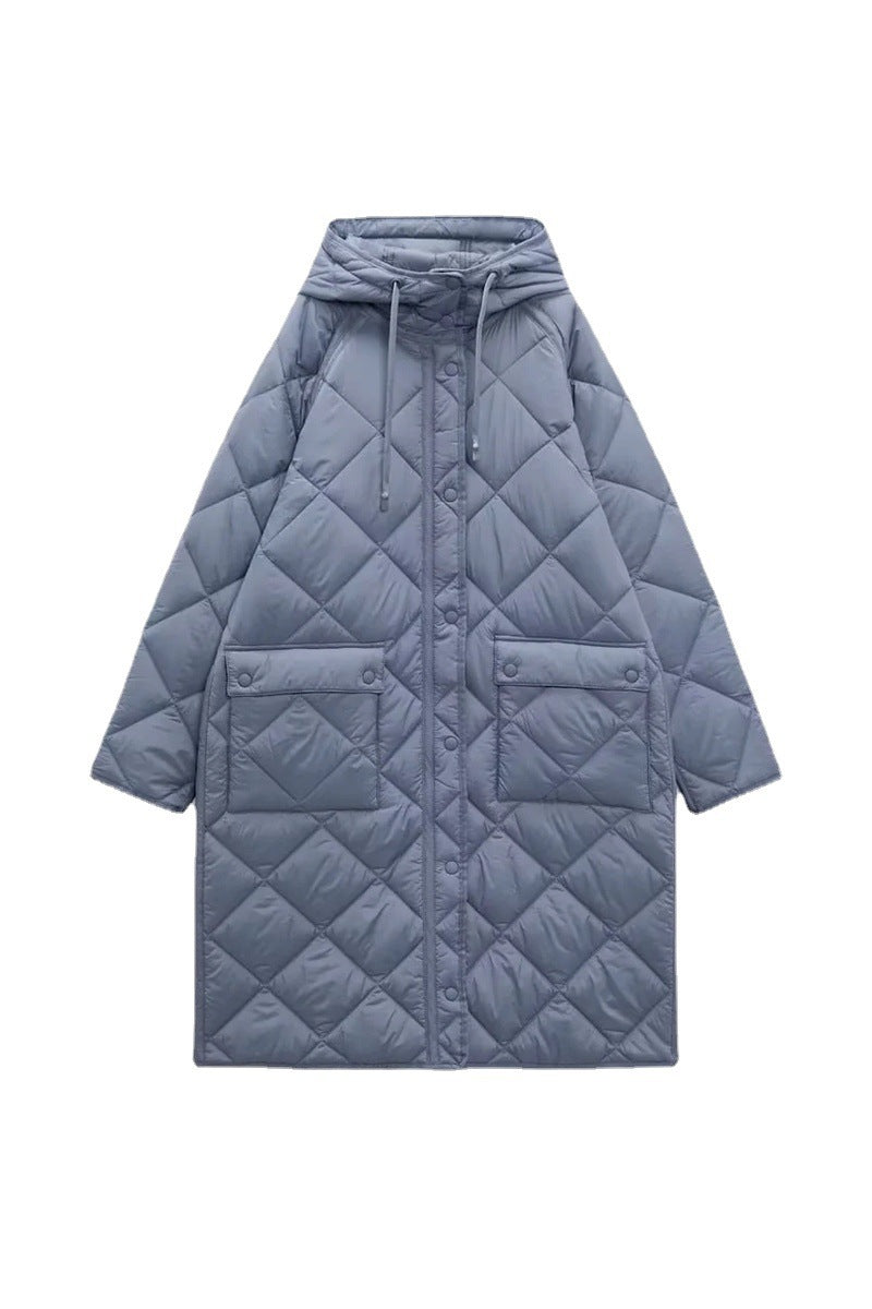 Damen gesteppte Übergangsjacke mit Kapuze und praktischen Taschen EB 1759483144