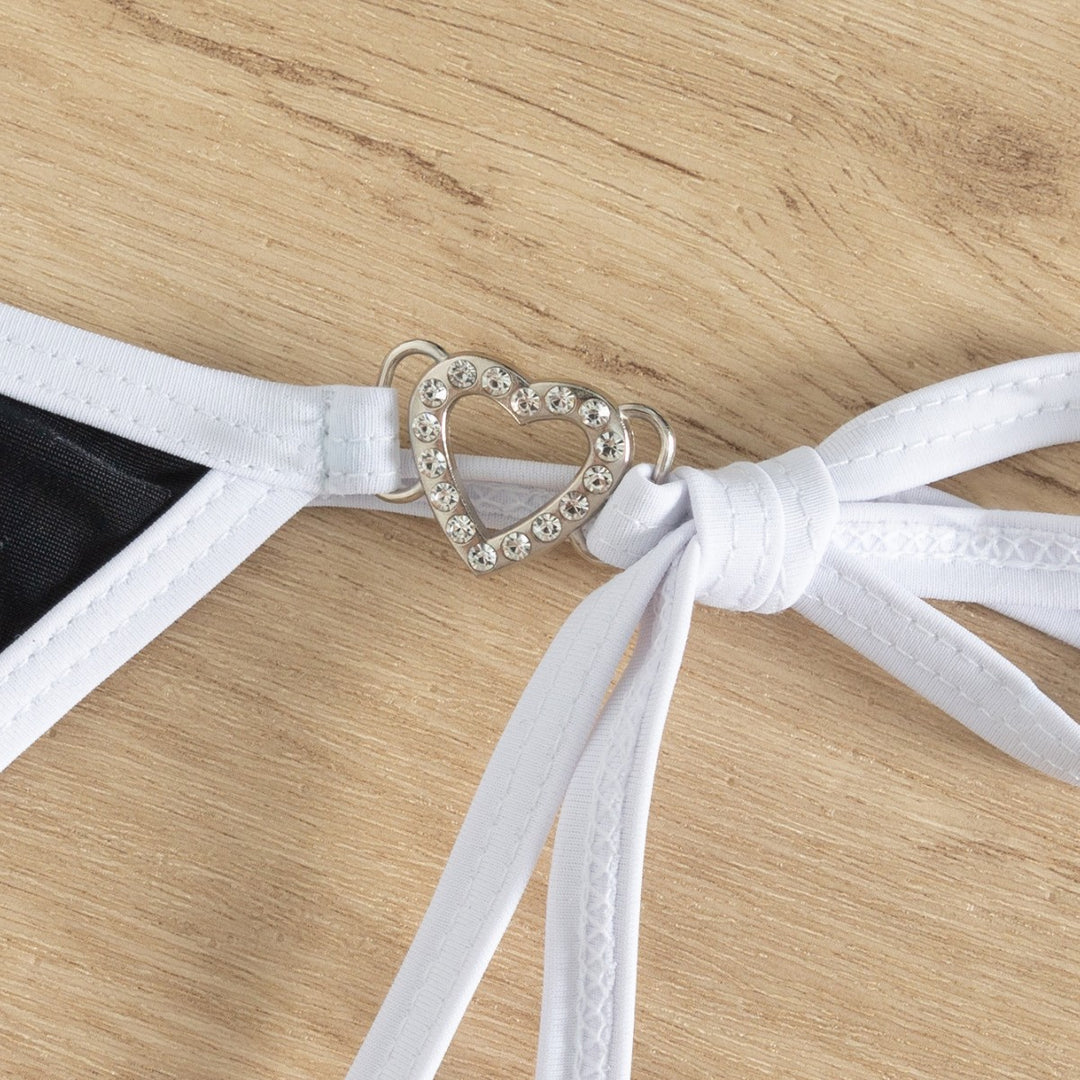 Damen Triangel-Bikini mit Charme-Detaillierung EB