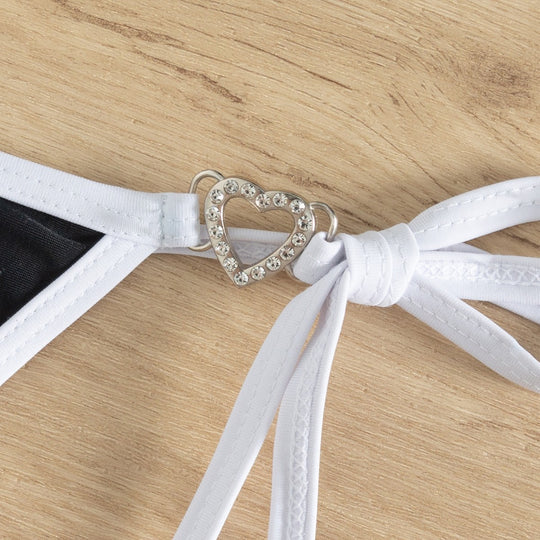Damen Triangel-Bikini mit Charme-Detaillierung EB