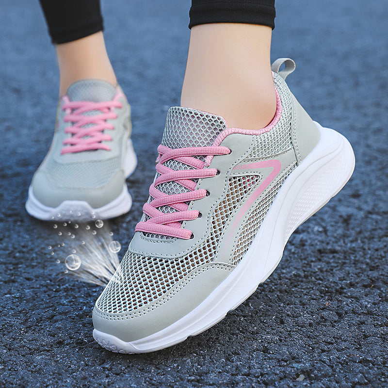 Damen Atmungsaktive Sneakers mit wasserdichtem Obermaterial und rutschfester Außensohle EB