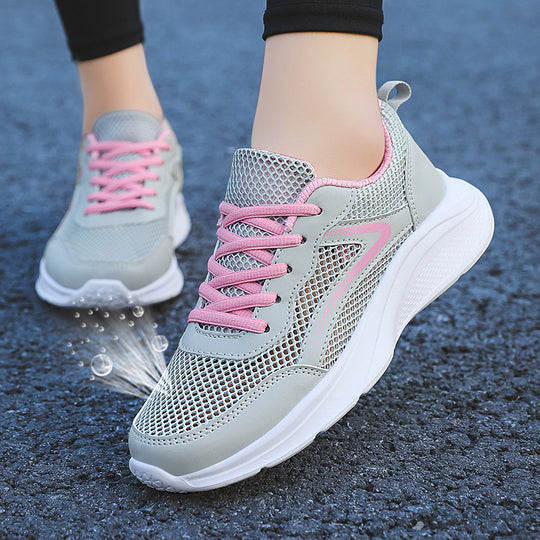 Damen Lauf- und Freizeitschuhe mit atmungsaktivem Mesh-Obermaterial und dämpfender Sohle EB