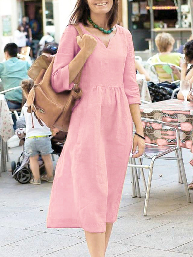Damen Leichte Sommerkleid EB