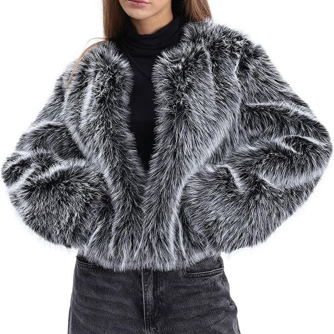 Damen Fleece-Kurzmantel EB