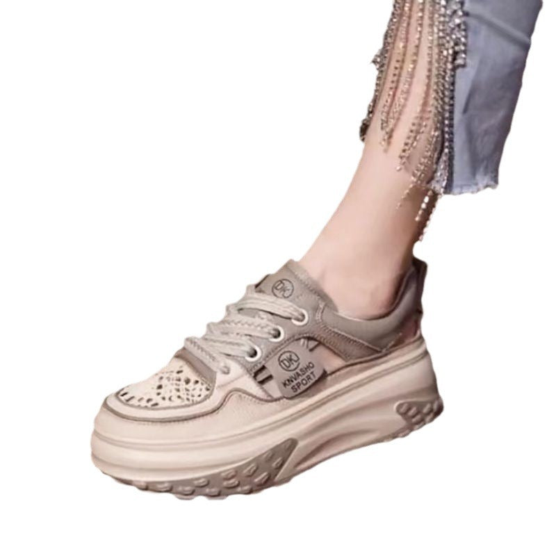 Damen High-Top Sneakers mit gepolsterter Sohle und atmungsaktiver Konstruktion EB