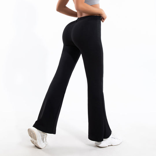 Damen Flared Leggings mit hohem Bund und elastischem Tragekomfort EB