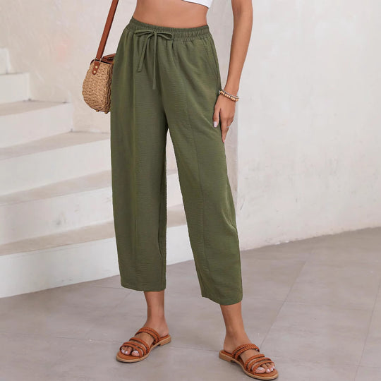 Damen Lockerer Fit Leichte Hosen EB