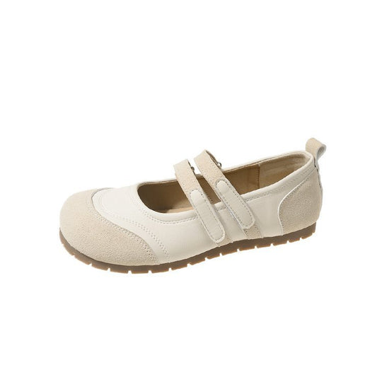 Damen Komfortable Ballerinas mit Doppelschlaufe EB