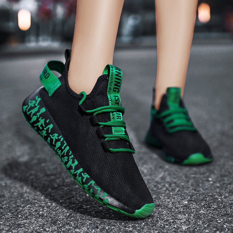 Damen Sportliche Leichtgewicht Sneakers mit rutschfester Laufsohle und atmungsaktivem Design EB