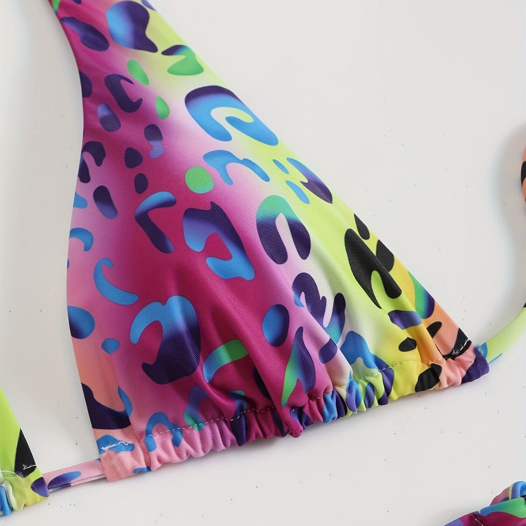 Damen Triangel-Bikini mit verspielten Schleifen EB