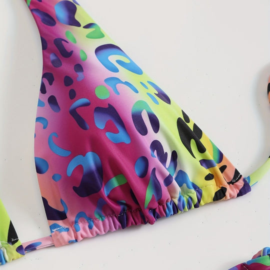 Damen Triangel-Bikini mit verspielten Schleifen EB