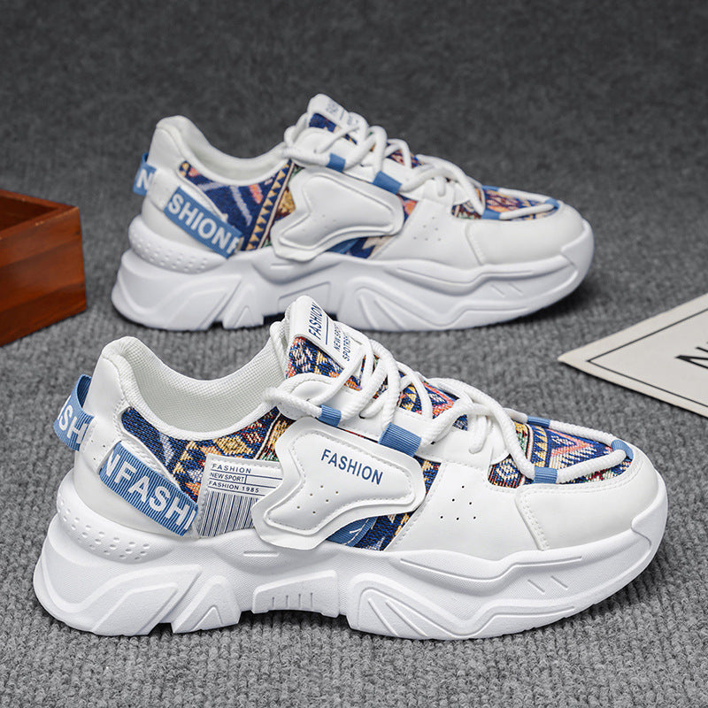 Damen Modische Sneakers mit einzigartigem Muster und dämpfender Sohle EB