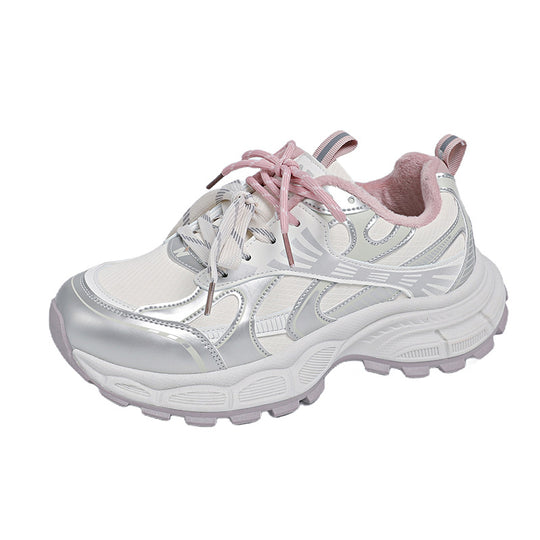 Damen Sportliche Sneakers mit dämpfendem Sohlenprofil und atmungsaktivem Mesh-Obermaterial EB