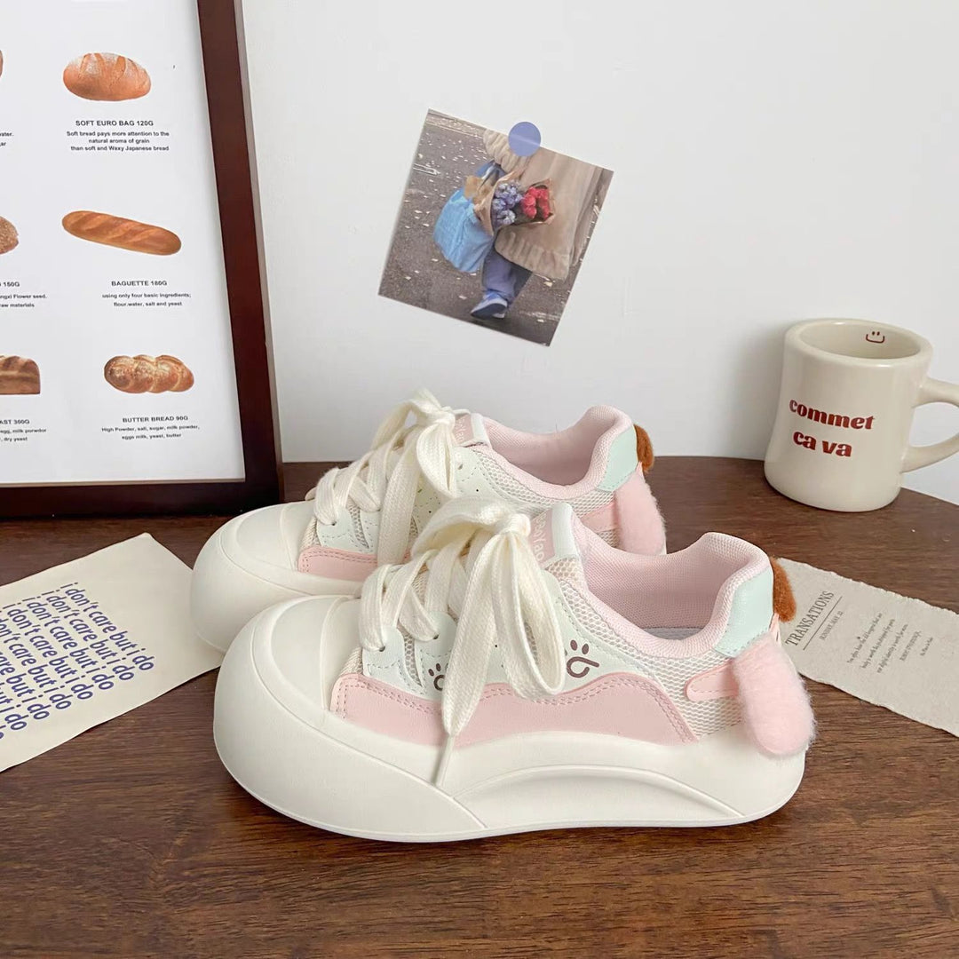 Damen Trendy Sneakers mit süßen Dekorationen und komfortabler Dämpfung EB