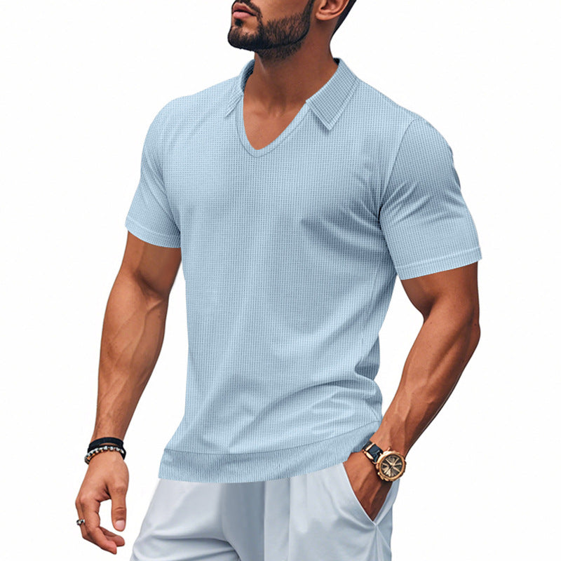 Herren Polo-Shirt mit strukturiertem Design und modernem Schnitt EB