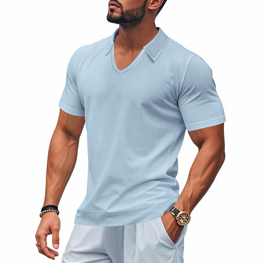 Herren Polo-Shirt mit strukturiertem Design und modernem Schnitt EB