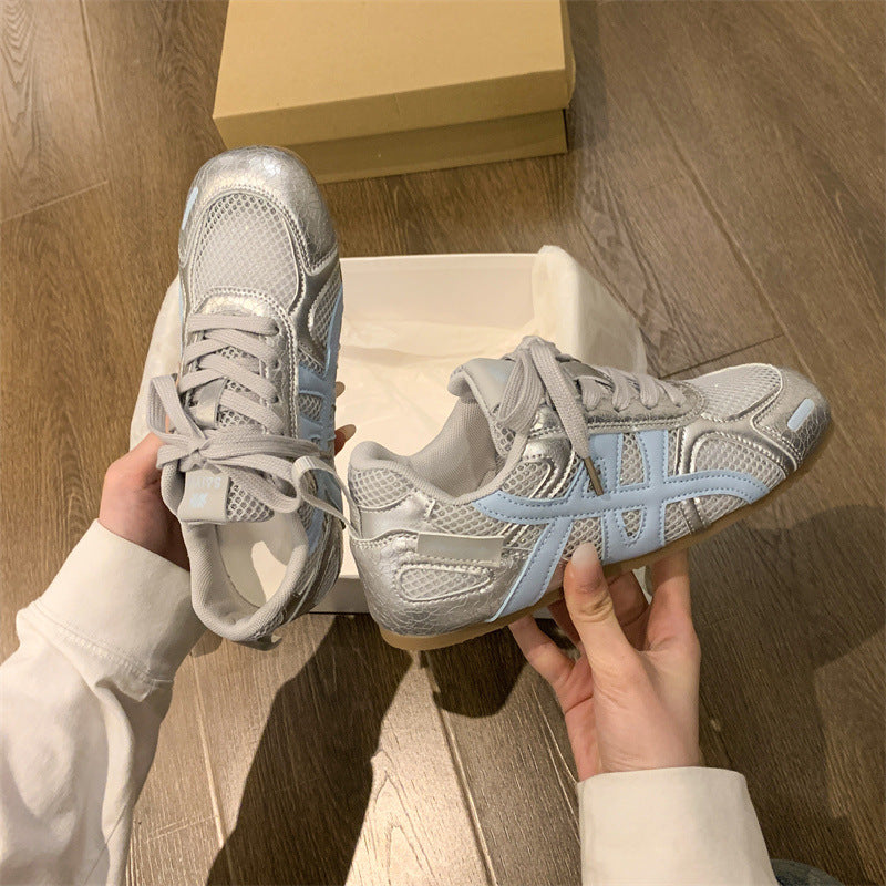 Damen Sportliche Sneakers mit atmungsaktiver Mesh-Oberfläche und stoßdämpfender Sohle EB