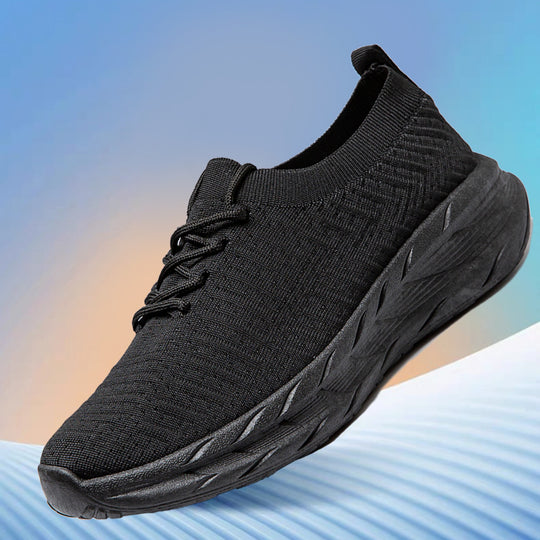 Damen Slip-On Laufschuhe mit flexiblem Strickoberteil und rutschfester Sohle EB