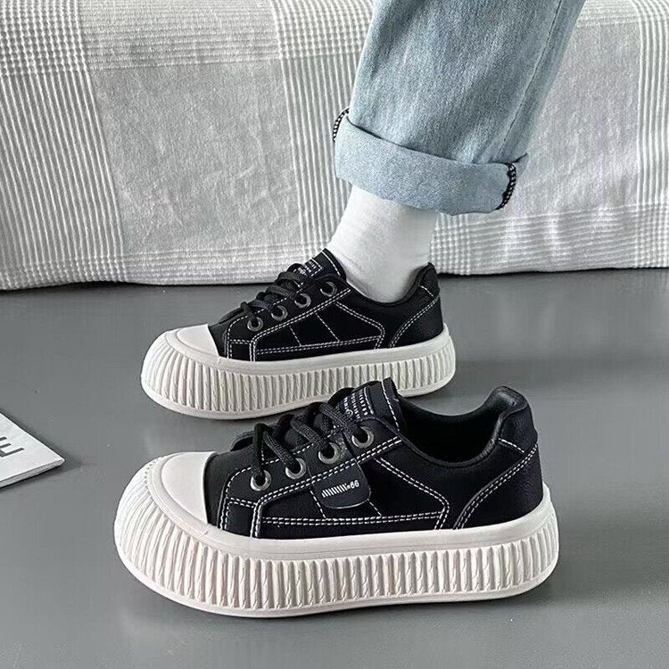 Damen modische Sneakers mit komfortablem Plateau und sportlichem Design EB