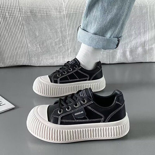 Damen modische Sneakers mit komfortablem Plateau und sportlichem Design EB