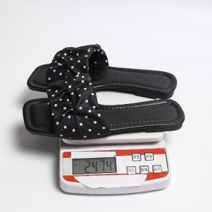 Damen modische Riemchen-Sandalen mit komfortablem Schleifen-Design EB