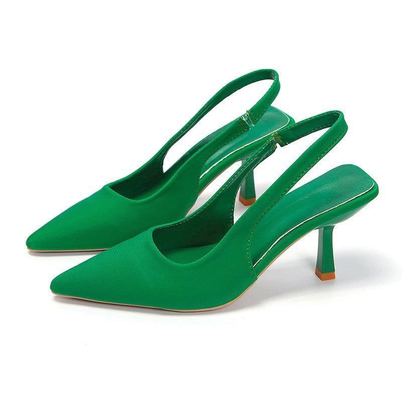Damen Slingback-Pumps mit spitzem Design und elegantem Absatz EB