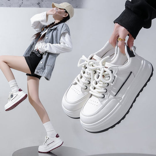 Damen Hochwertige Sportliche Plateau-Sneaker EB