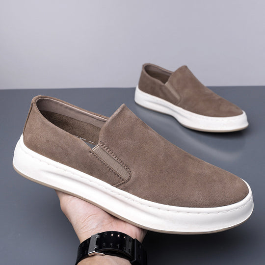 Damen Slip-On Sneakers aus hochwertigem Wildleder mit rutschfester Sohle und gepolsterter Innensohle EB