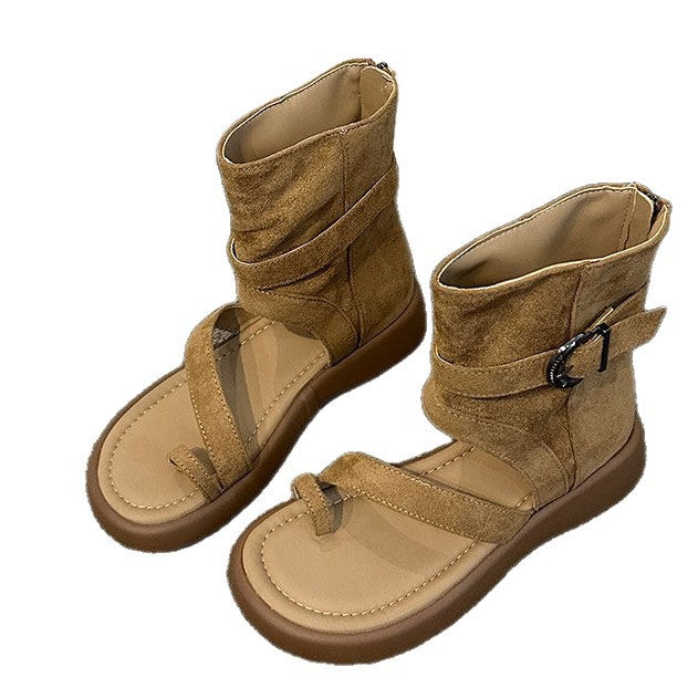 Damen modische Sandalen mit verstellbaren Riemen und strapazierfähiger Sohle EB