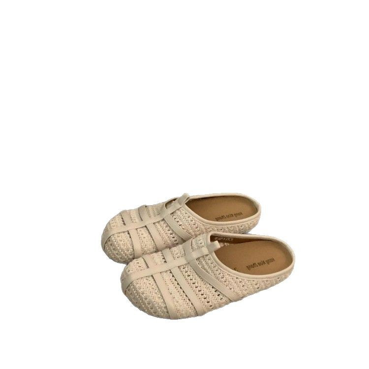 Damen komfortable Hüttenschuhe mit atmungsaktiver Strickstruktur EB