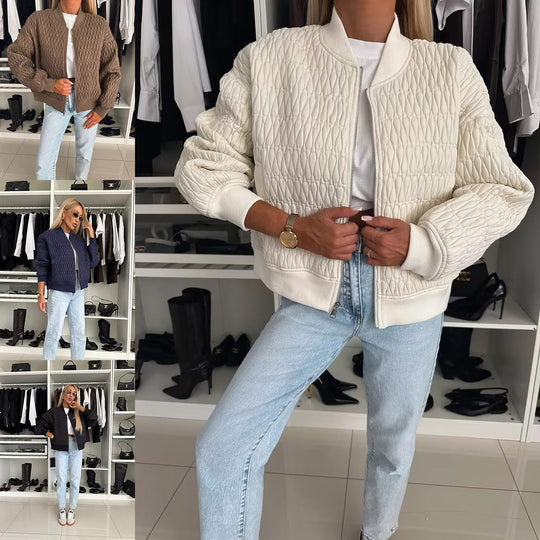 Damen Steppjacke mit komfortabler Passform und elastischen Bündchen EB