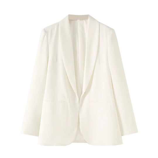 Damen eleganter Blazer mit einzigartigem Schnitt und Taschen EB